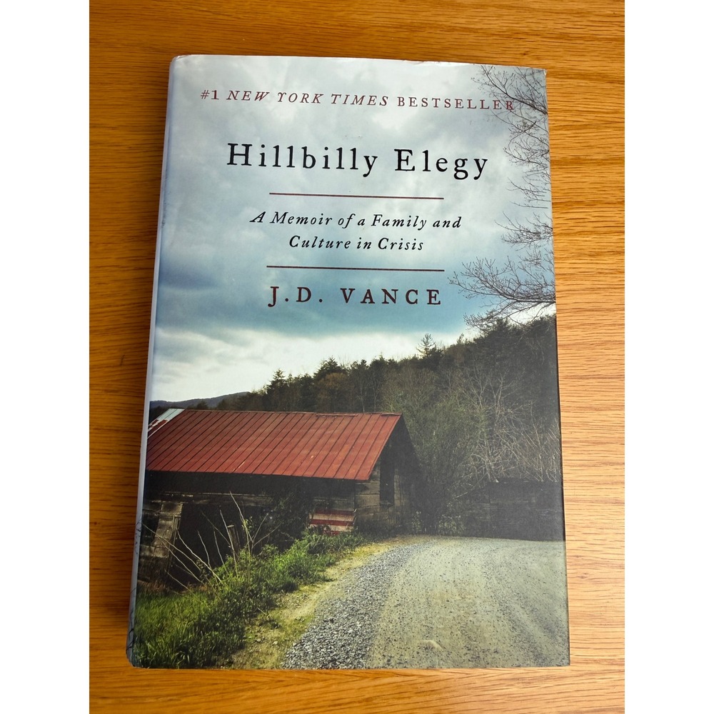HARPERCOLLINS Hillbilly Elegy Hardcover Book J.D. VANCE Memoir Multicolor OS